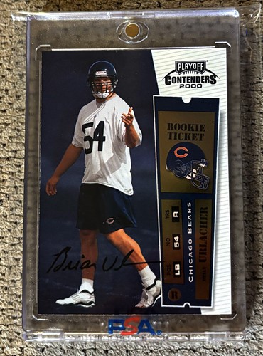 Brian Urlacher [Autograph] #103 2000 Playoff Contenders card