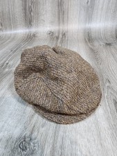 VTG STETSON Mens Hat M Plaid Harris Tweed Wool Blend Newsboy Driver Made In USA