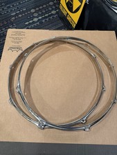 Gibraltar Chrome Tom Drum Hoops 16 in. 8-Lug Pair