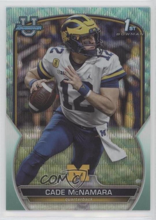 2022 Bowman U Chrome Aqua Wave Refractor 57/299 Cade McNamara #99 0i7f