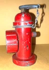 Vintage Tonka Red Steel Garden House Fire Hydrant Accessory w/Working Wrench Top