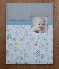 C.R. Gibson Baby Boy Record Book  Forest  Fox Bear  Little Explorer 