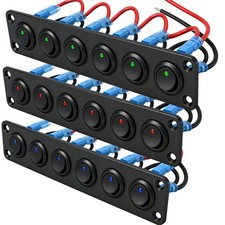 12V-24V LED Schaltpanel Schalter 3/6 Gang Sch...