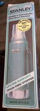 Vintage Stanley Aladdin Steel Thermos Quart Bottle Original Box Unbreakable USA