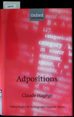 Adpositions. Function-marking in human languages. Hagège, Claude: