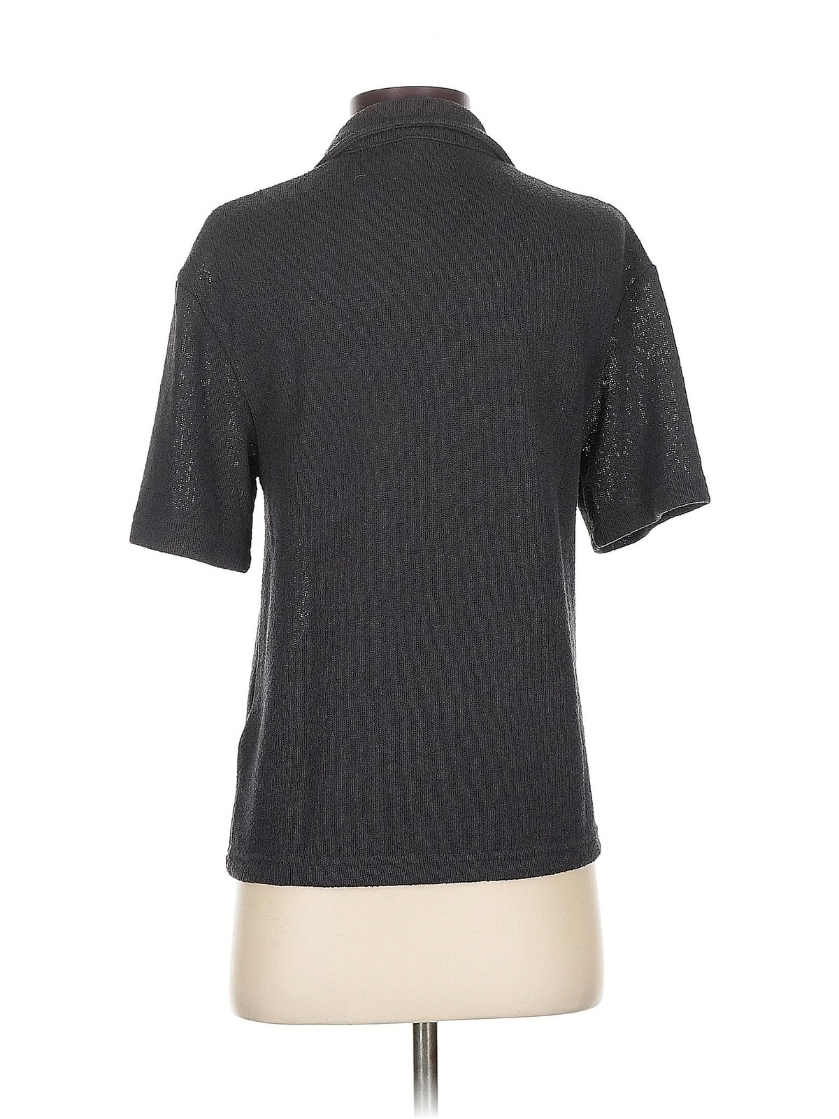 H&M L.O.G.G. Women Gray Short Sleeve Turtleneck XS thumbnail 2
