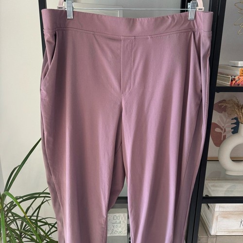 Athleta Brooklyn Mauve Pink Lightweight High Rise Ankle Jogger Pant Women’s 22 - Picture 2 of 10