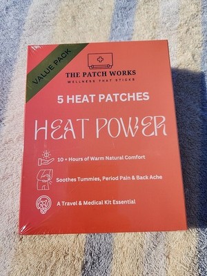 The Patch Works, 5 Heat Patches Heat Power **EASE THE PAIN**