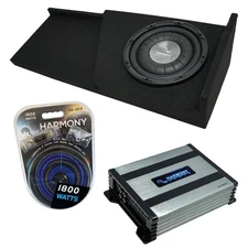 07-13 Chevy Silverado Ext Cab Truck Harmony F104 Single 10 Sub Box & HA-A400.1