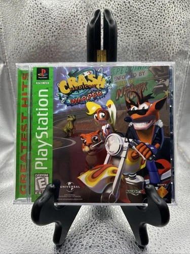 Crash Bandicoot - Warped (Sony PlayStation 1, 1998) [GH] PS1 CIB Tested