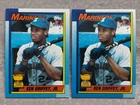 (2) 1990 Topps KEN GRIFFEY JR "Bloody Scar" Error & Correct Variation Cards #336