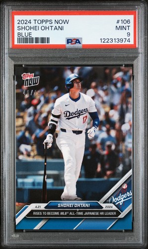 2024 Topps Now #9 Shohei Ohtani Dodgers