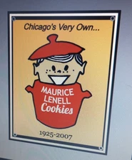 Maurice Lenell bakery cookies Sign .. defunct Chicago nostalgia