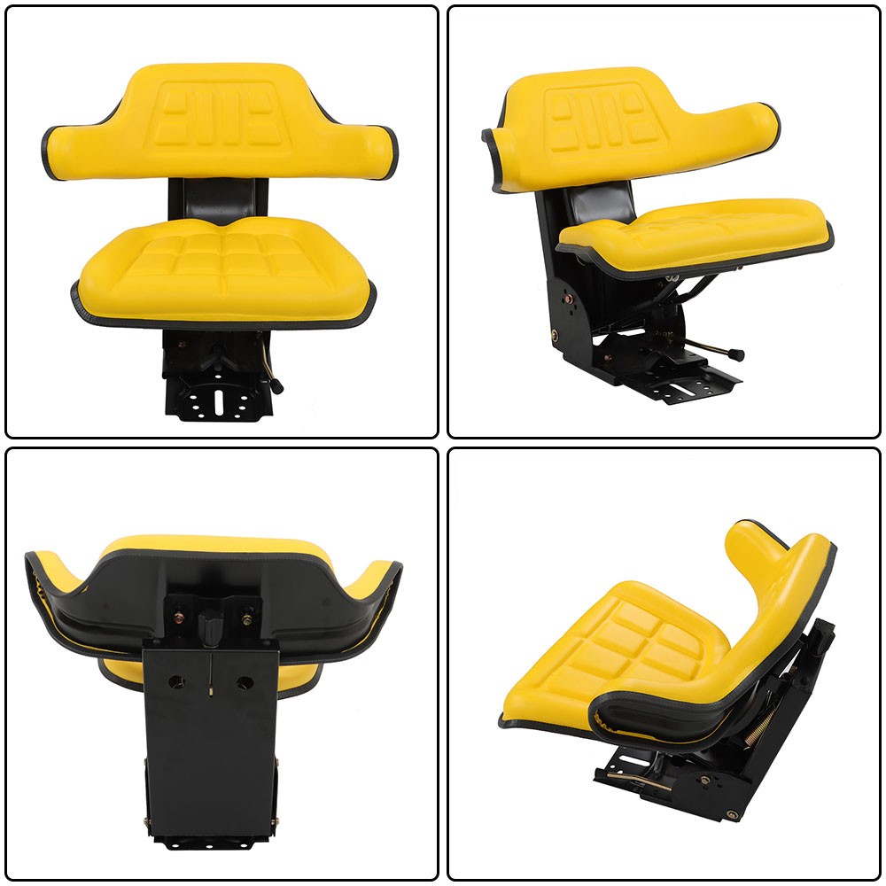 Universal Yellow Tractor Seat Wrap Around Style for John Deere & More