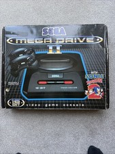 Sega Mega Drive II Console,2Controllers,Sonic 2 16 Bit Cartridge,HD Convertor