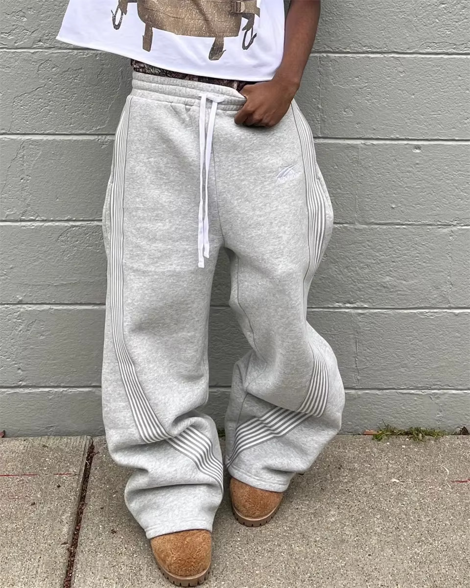 Y2K Baggy Sweatpants Streetwear Grey Harajuku Hiphop Vintage Joggers Archive Men
