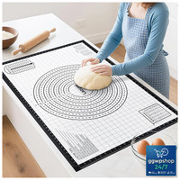 Backmatte Silikon Antihafte Teigmatte 91X61 Cm Extra Groß Backunterlage