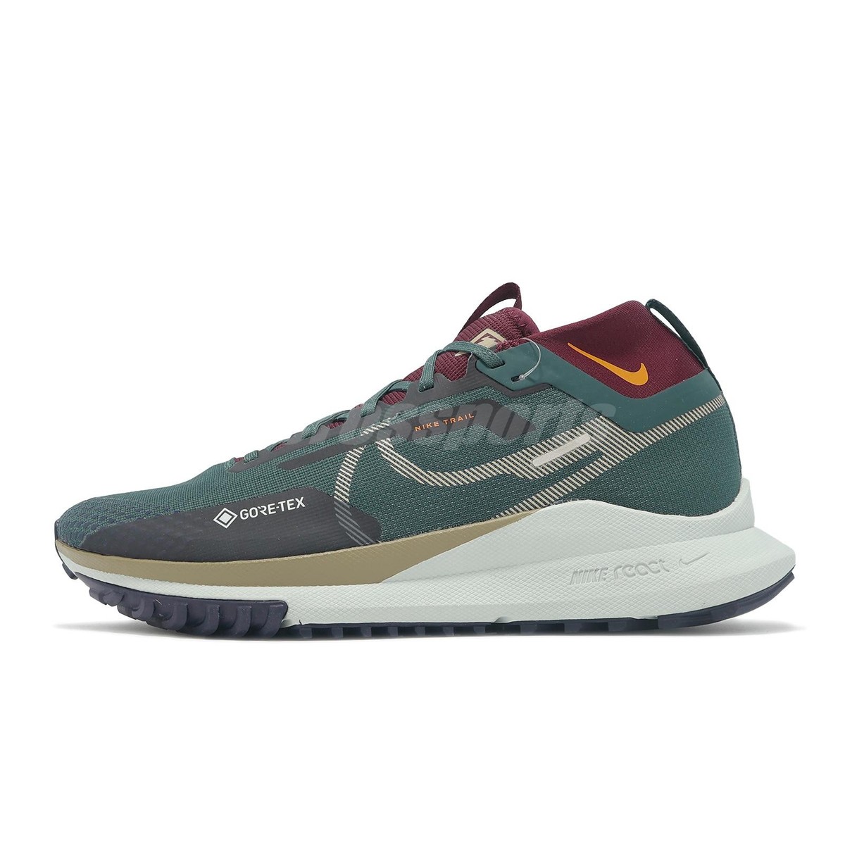 Nike React Pegasus Trail 4 GTX V2 Gore-Tex Green Men Running Shoes 