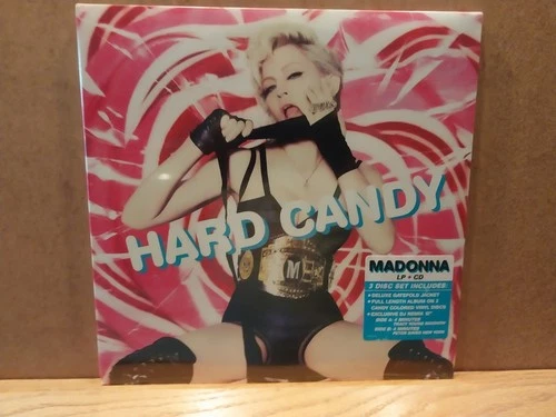 MADONNA,  "HARD CANDY" SEALED!! 3 RECORDS w/ HYPE STICKER, CD, POSTER. Original?