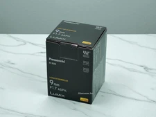 PANASONIC Leica DG SUMMILUX 9mm F1.7 Asph Wide Angle Lens H-X09 Micro 4/3 Camera