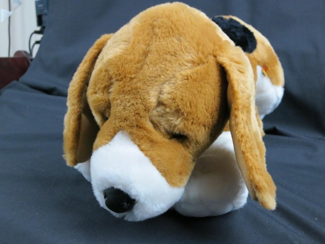 BUILD A BEAR HOUND DOG BLACK BROWN WHITE LIFELIKE PLUSH STUFFED ANIMAL TOY | eBay
