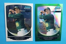 RENATO NUNEZ 2013 Bowman Chrome Prospects Green Refractor & Base BCP132 ORIOLES