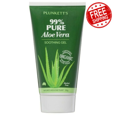 Plunkett's Certified Organic Pure Aloe Vera Barbadensis Soothing Gel 150g |  eBay