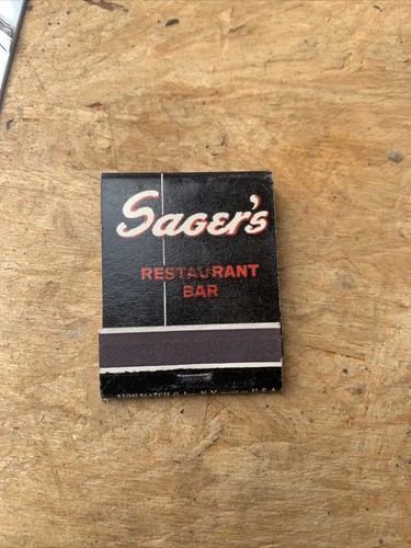 Vintage Sager’s Bar & Grill New York City unstruck feature matchbook Radio City