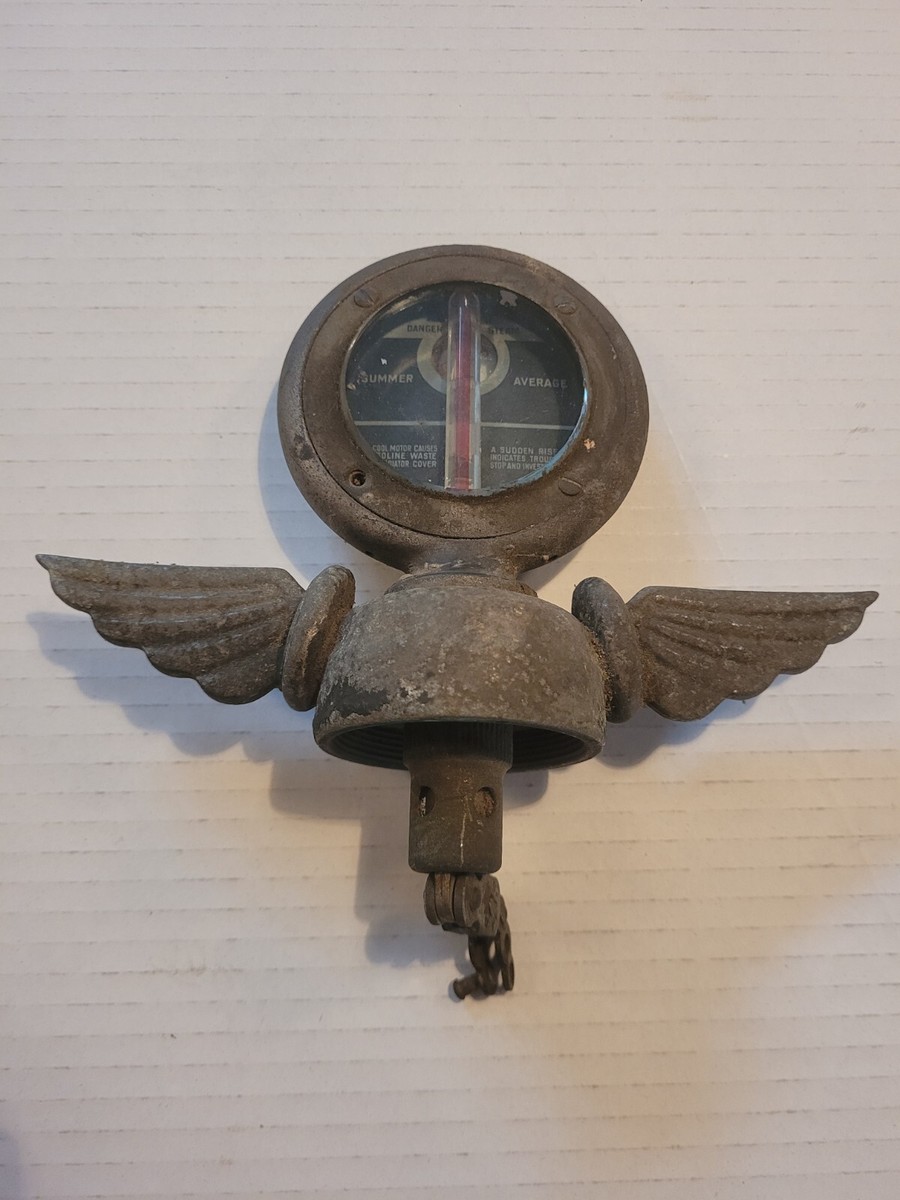 Boyce Motometer Winged Vintage Antique Radiator Cap Hood