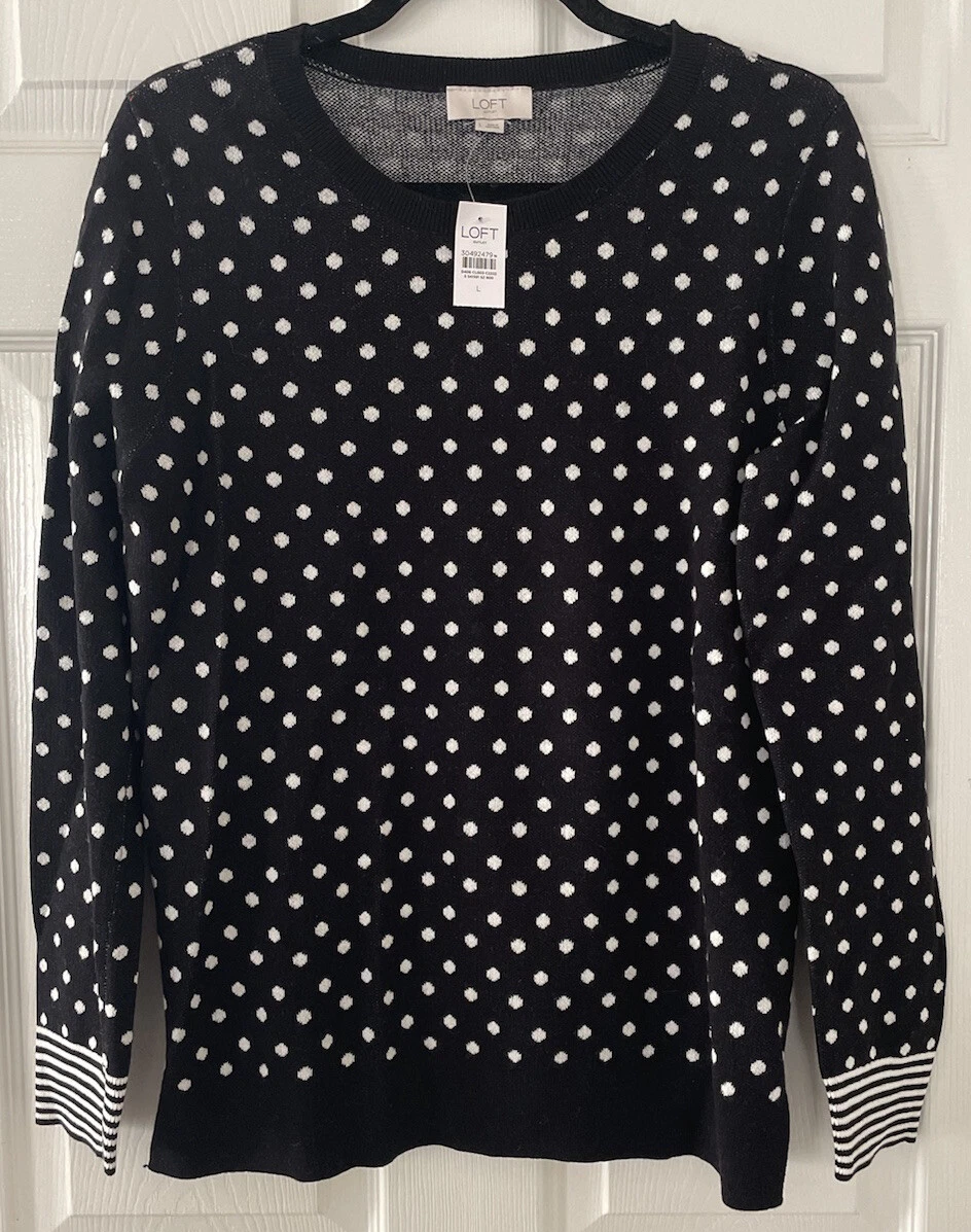 Loft polka deals dot sweater