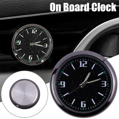 Car Clock Luminous Stick-On Digital Watch Quartz Clocks For Vehicle Acces}  D7T6