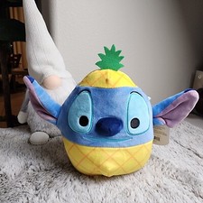 Squishmallow Kellytoy Plush Disney Lilo  Stitch Pineapple Stitch 7" NWT NEW