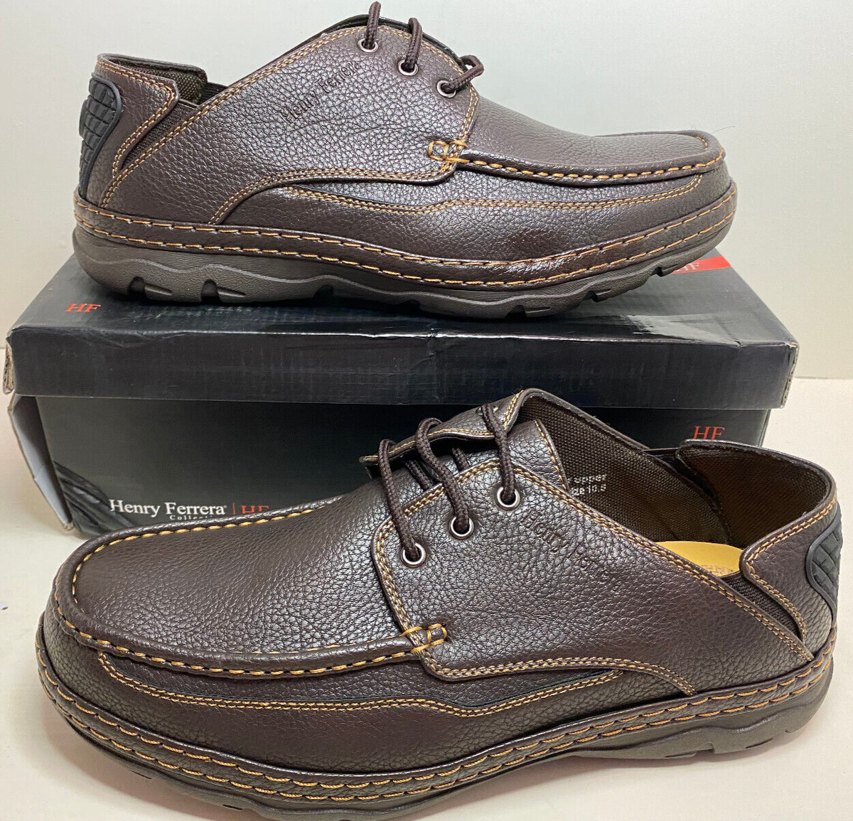 Henry Ferrera Casual Sirata-200 uniform Work Shoes Brown Coffee