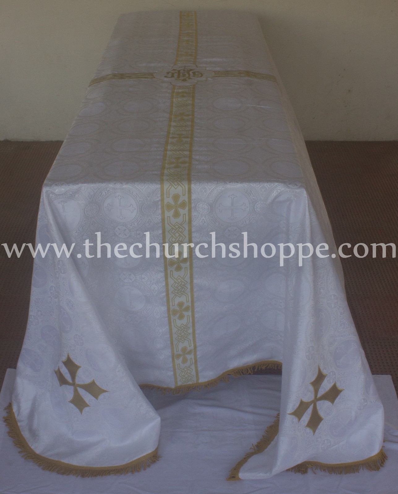 White Funeral Pall Size - 8'x12' Lined Catholic Requiem mass ,Funeral ...