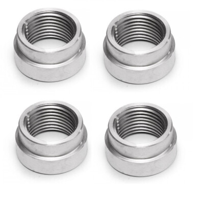 4x Gewindemuffe / Einschweißgewinde / Mutter Lambdasonde M18x1,5  VA  Edelstahl