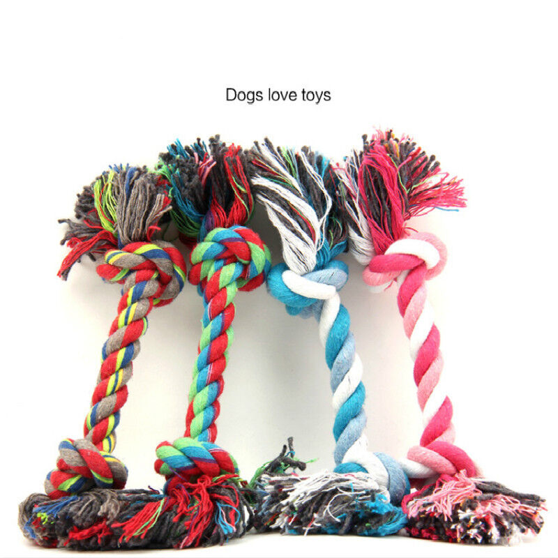 Durable Braided Bone Chew Toys Cotton Rope Pets Dog Puppy Knot Cat Pet Supplies