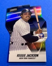 2022 Stadium Club Triumvirates Black #T1 Reggie Jackson #/99 - New York Yankees