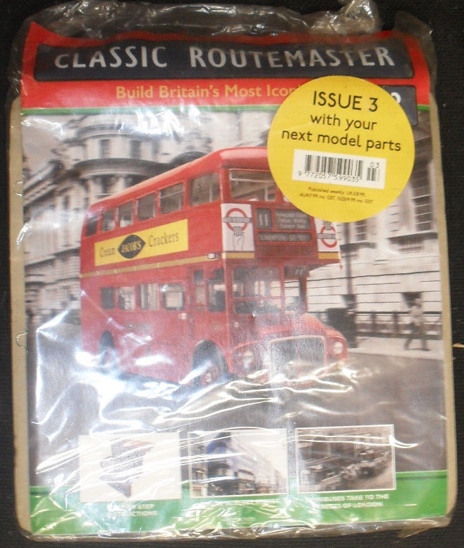 NEW HACHETTE issue 3 BUILD A MODEL OF A ROUTEMASTER BUS   SEALED BAG