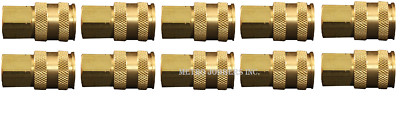 10 Milton 764 1/4'' FNPT Coupler ''V'' Style HI-FLOW Accepts A, M & V Style Plugs