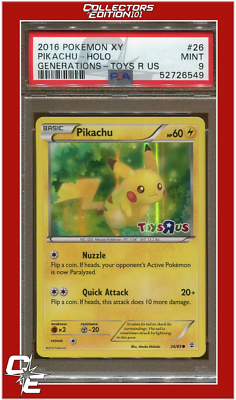 Generations 26 Pikachu Holo Toys R US PSA 9 | eBay