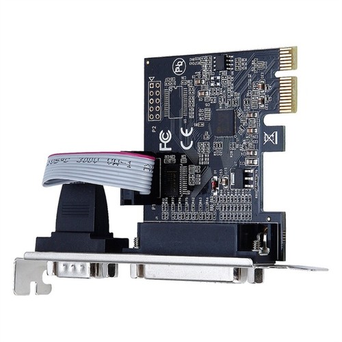 COM & DB25 Printer Parallel Port RS232 Serial Port LPT to PCI-E PCI Card - Picture 4 of 7