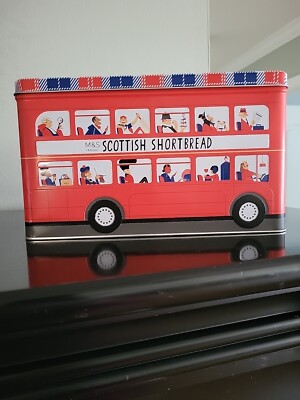 Marks And Spencer M&S Scottish Shortbread Double Decker Bus Tin
