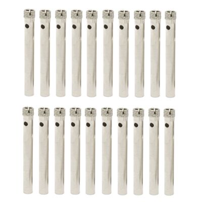 20Pcs 2-6mm Diamond Core Drill Bits Tip Hole Saws Masonry Tools for Glass Stone