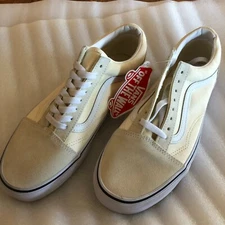NWOB Vans Turtle Dove White Old Skool Classic Skate Shoes Size  8.5