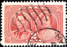 Canada #237 King George VI & Queen Elizabeth (1937) 3¢ Used 109V35