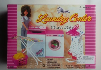 NEW GLORIA DOLL HOUSE FURNITURE Laundry PLAYSET (96001)