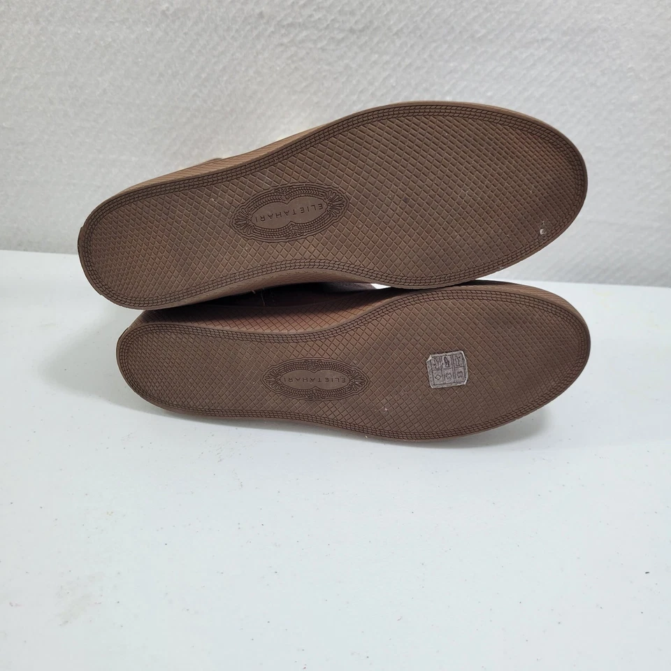 Botas de cuero marrón iris Elie Tahari forro de piel sintética talla 39,5 (9) 61724-2683 Foto 4 de 4