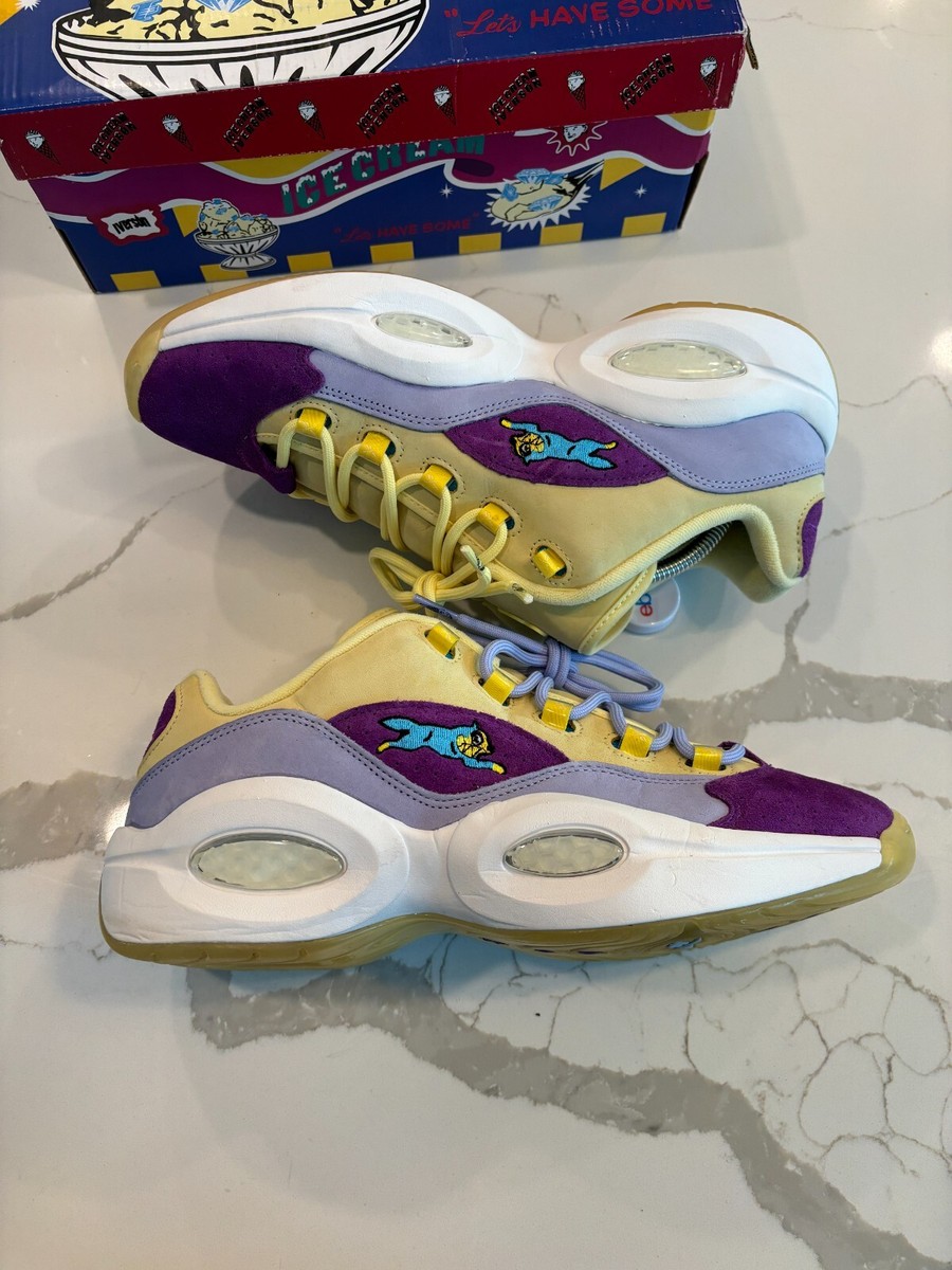 Reebok BBC Ice Cream x Question Low Yellow Lakers Inspired G55351