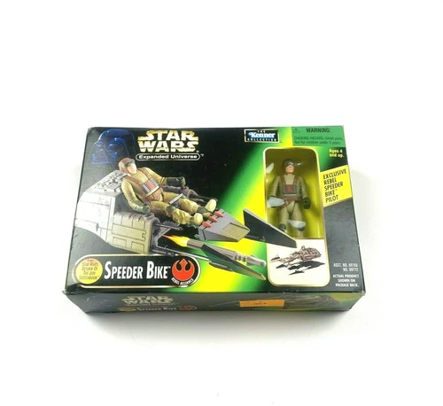 Star Wars Expanded Universe Speeder Bike W/Exclusive Speeder Bike Pilot New