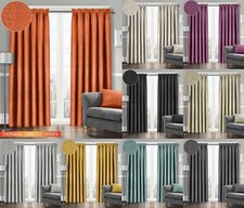 Thermal Pencil Pleat Curtains Westwood Textured Semi Plain Dim Out Ready Made